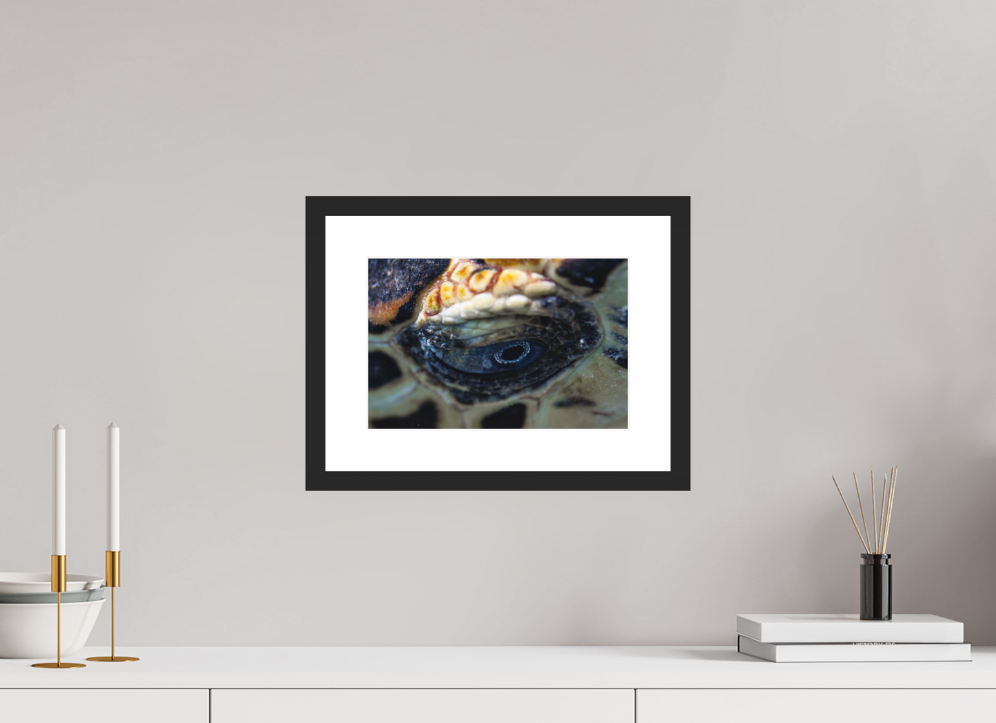 30 x 20 cm, Hahnemühle Photo Rag Ultra Smooth frame Eye of the Reef
