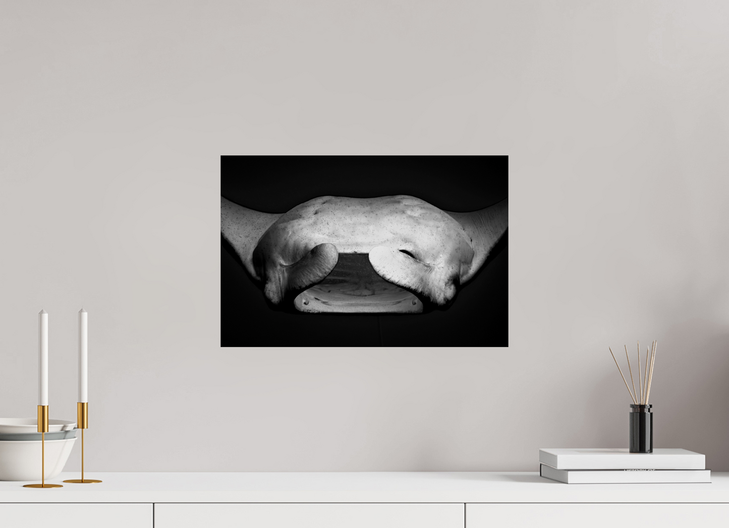 45 x 30 cm, Frameless Belly of the Ocean