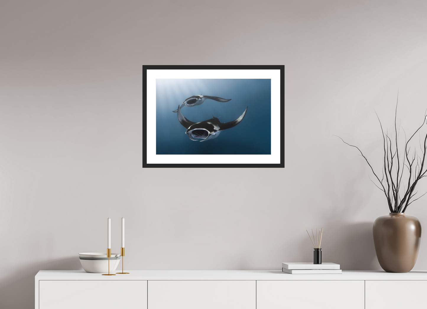 60 x 40 cm, Hahnemühle Photo Rag Ultra Smooth frame Manta Duo