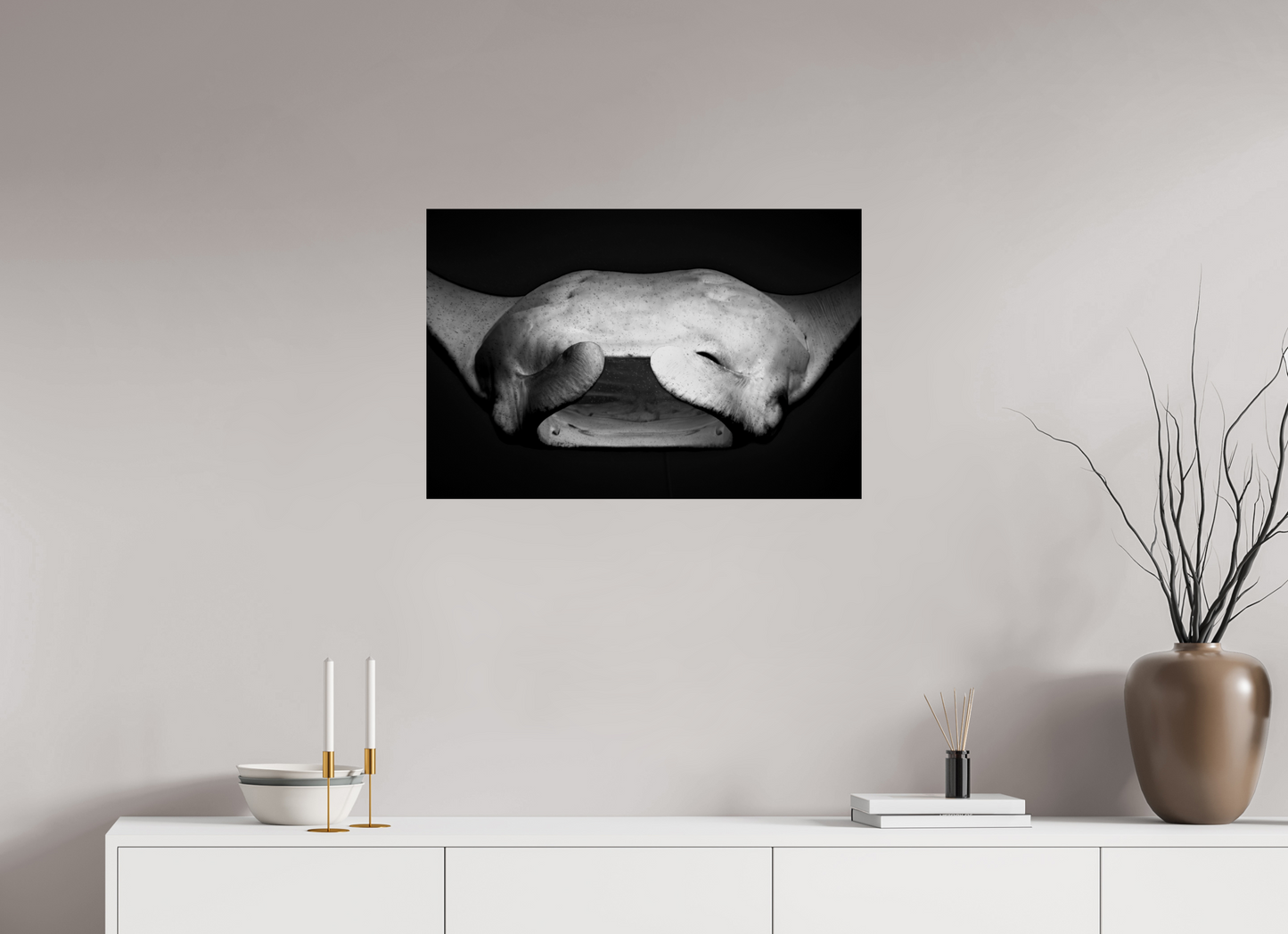 75 x 50 cm, Frameless Belly of the Ocean