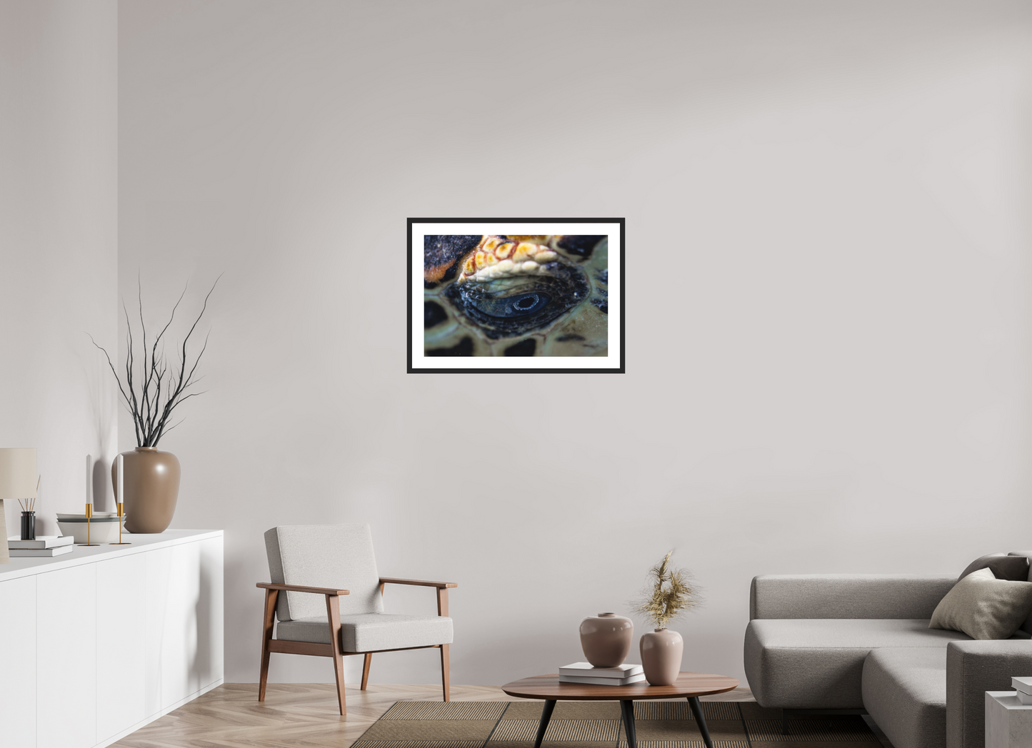 75 x 50 cm, Hahnemühle Photo Rag Ultra Smooth frame Eye of the Reef