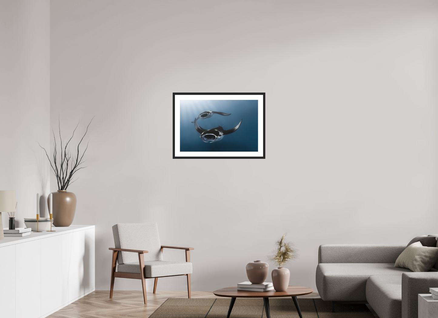 75 x 50 cm, Hahnemühle Photo Rag Ultra Smooth frame Manta Duo
