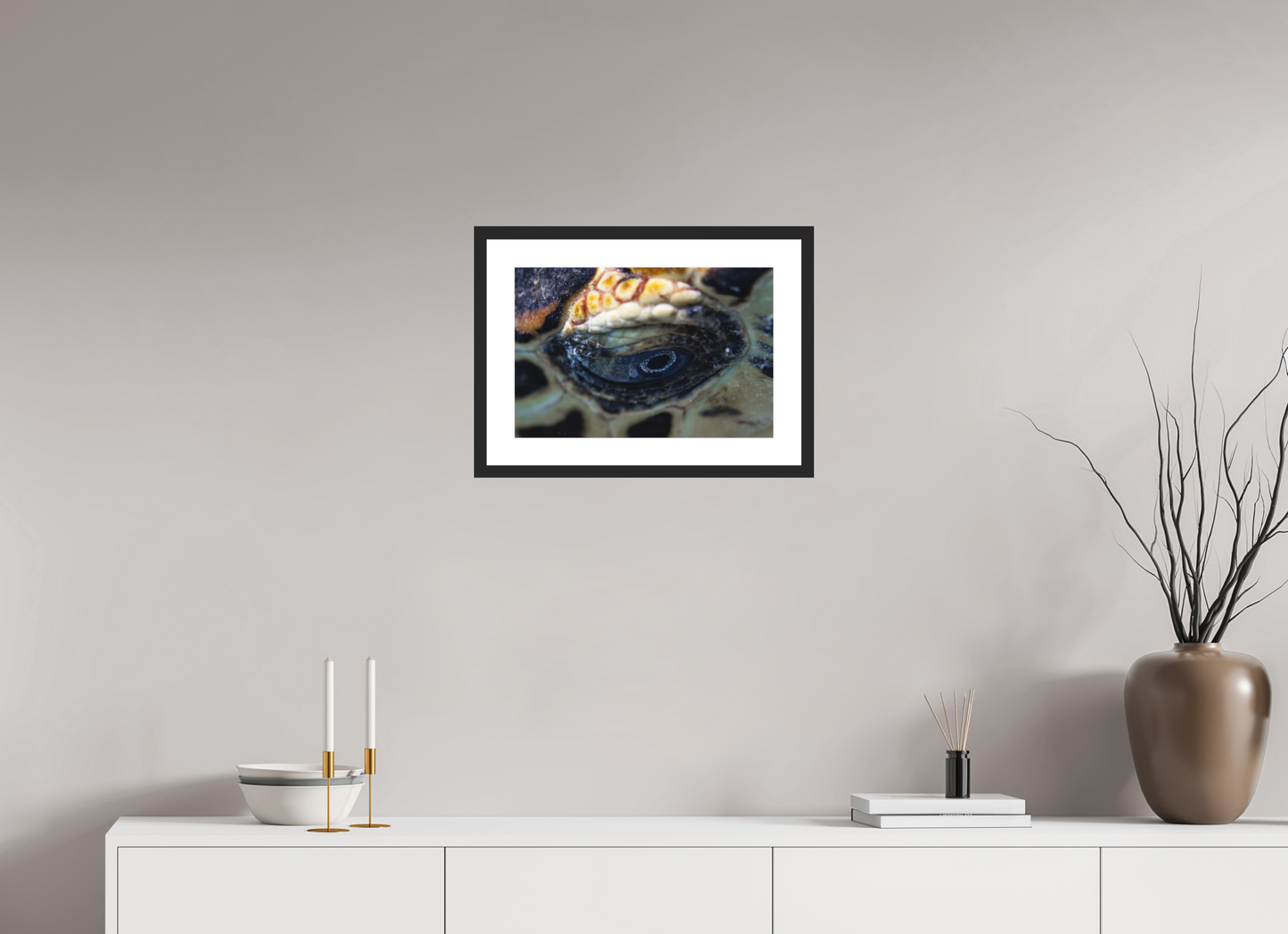 45 x 30 cm, Hahnemühle Photo Rag Ultra Smooth frame Eye of the Reef