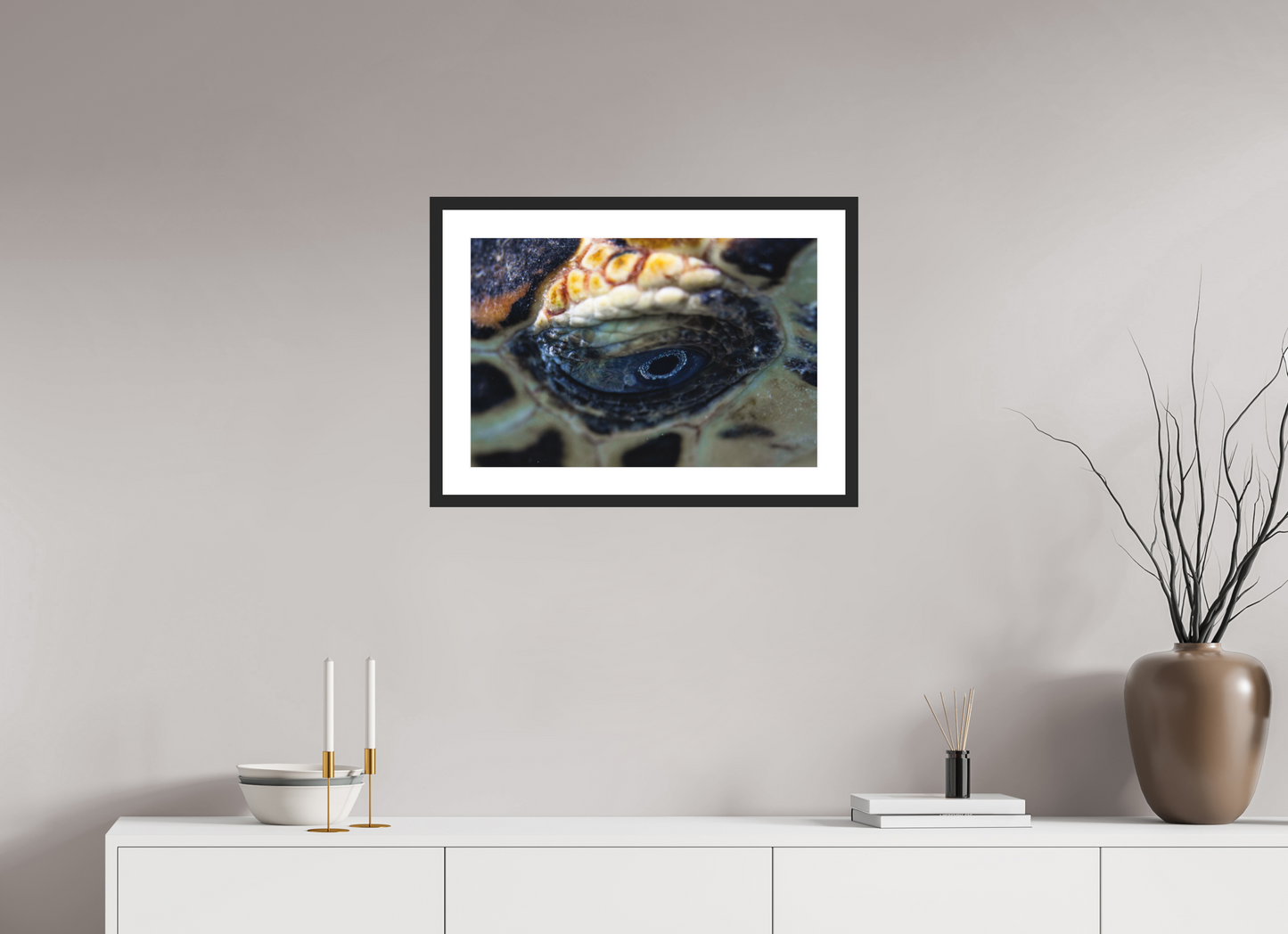 60 x 40 cm, Hahnemühle Photo Rag Ultra Smooth frame Eye of the Reef